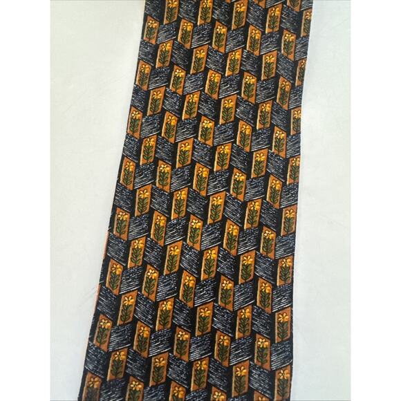VINTAGE Ermenegildo Zegna Tie 100% Silk ITALY Made Necktie Business Formal Retro - Picture 2 of 10